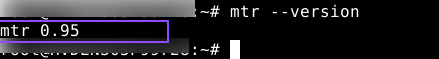 sudo yum install mtr