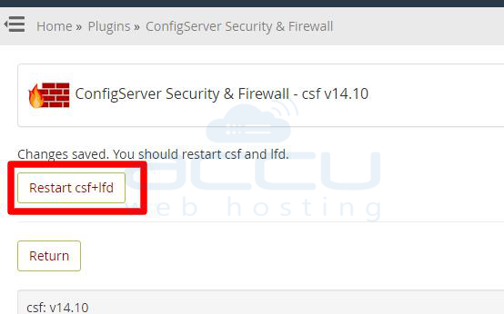 Restart csf+lfd