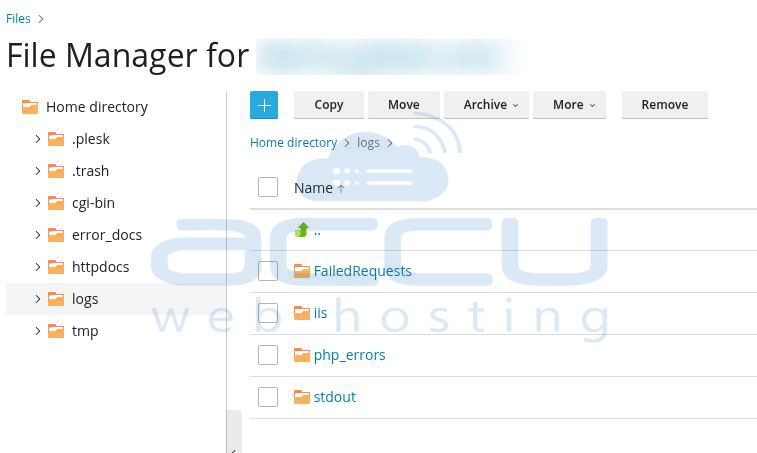 Locating stdout logs
