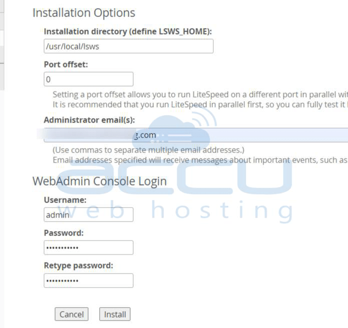 litespeed web server with cpanel