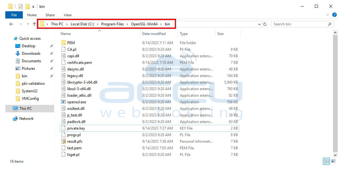 How will you generate a PFX file from Windows and Linux server
