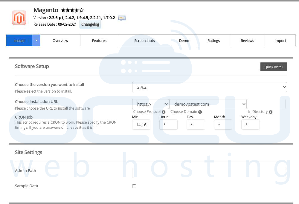 Installation Page 1