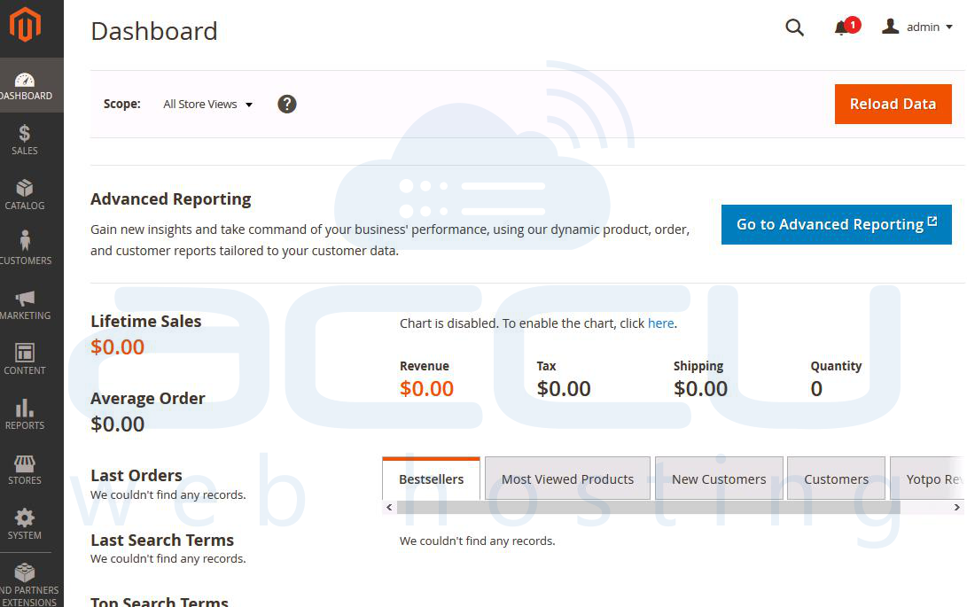 Login to Magento Admin