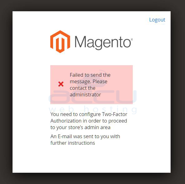 Authentication Error