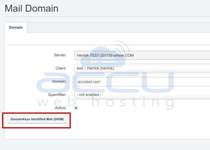 Префикс селектора dkim synology