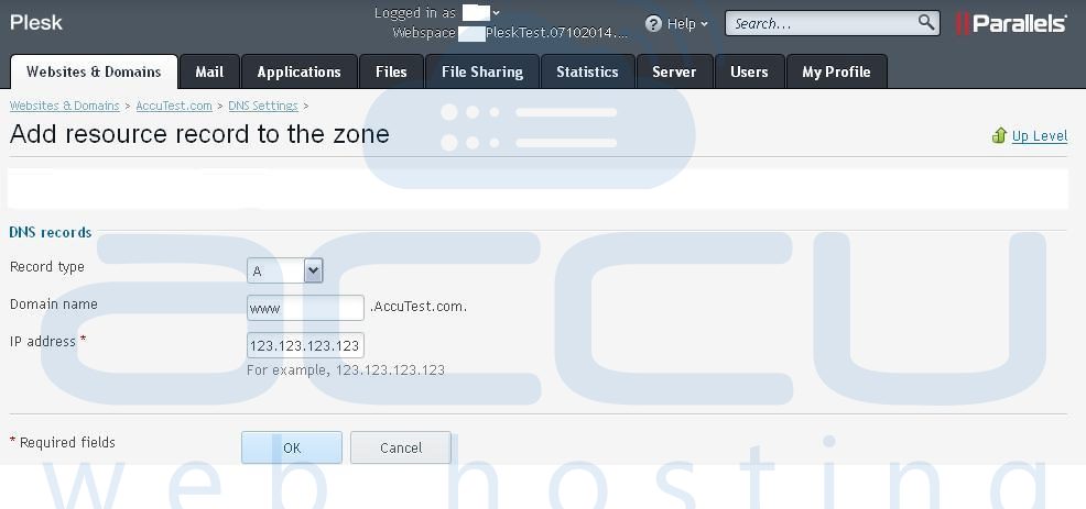Add A Record for a Domain Add A Record for a Domain