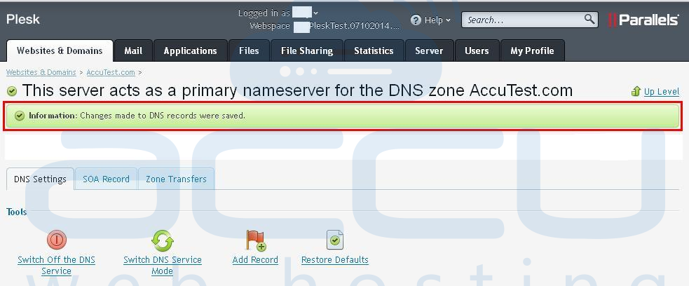 DNS Changes Updated DNS Changes Updated