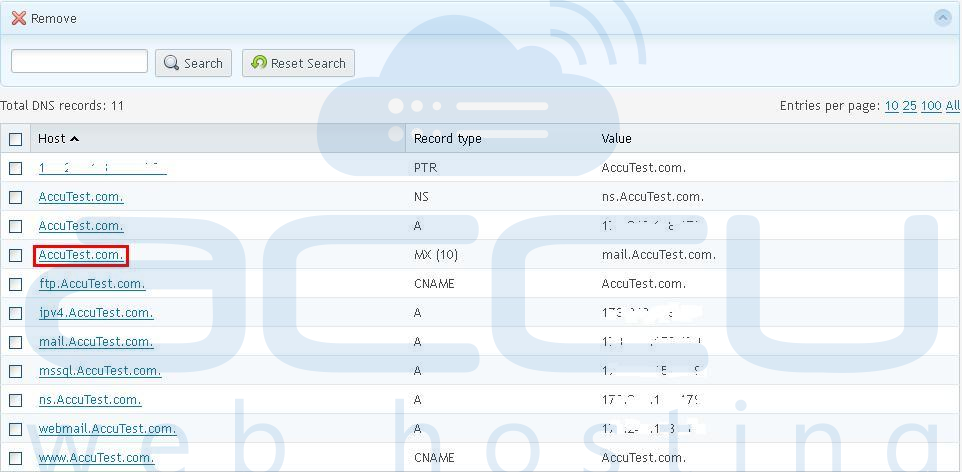 Edit DNS Record of a Domain Edit DNS Record of a Domain