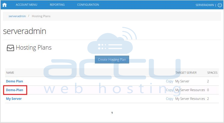 Hosting Plan List