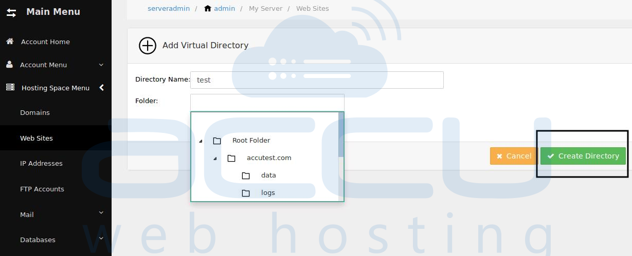 Add Virtual Directory