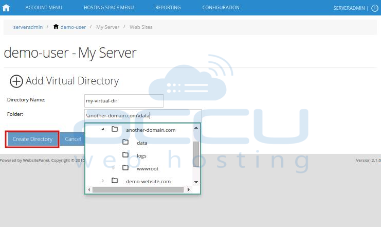Add Virtual Directory