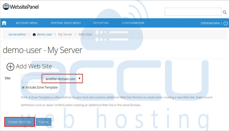 Add Website