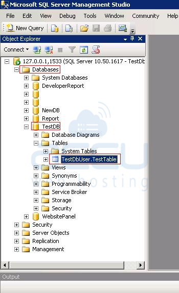 sql tabs select all from databsae