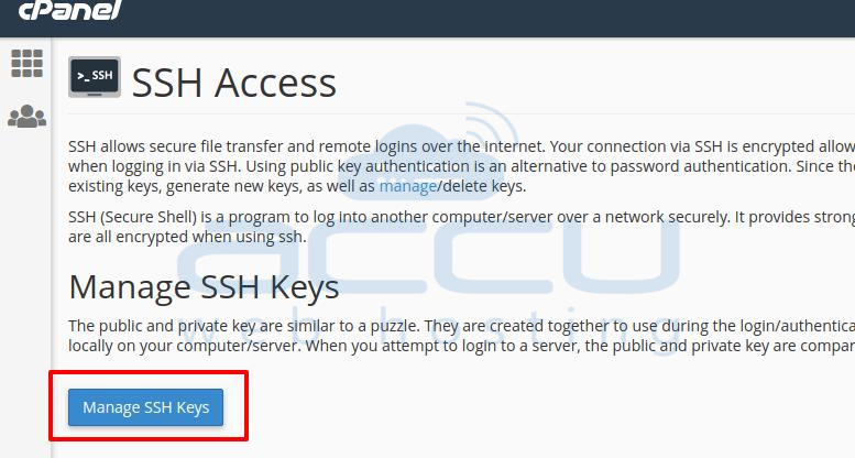 Manage SSH Keys