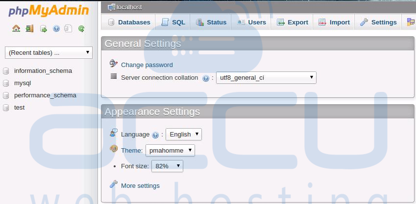 How Do I Connect To Mysql Server From Phpmyadmin Mysql Phpmyadmin Accuweb Help Center