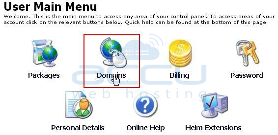 Go to Domains Under a User