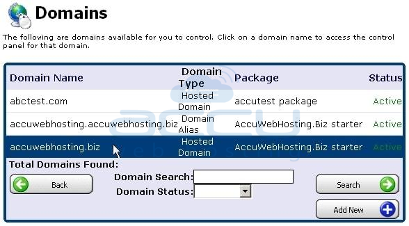 Select a Domain for which You Need to Create an Email Forwarding