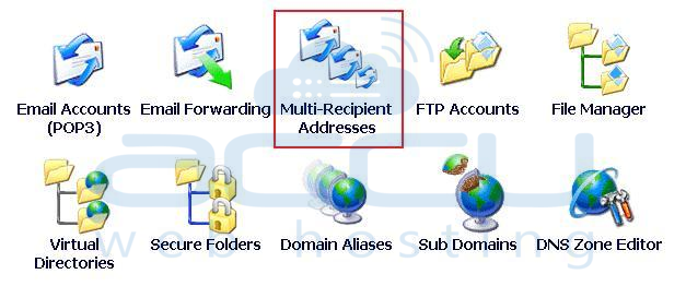Select Multi Recipient Addresses Option