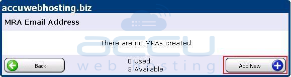 Add a New MRA