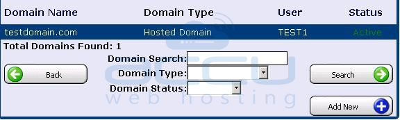Select a Domain for which You Need to Create MSSQL Database