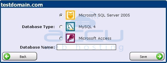 Select Database Type as MSSQL