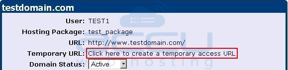 Click to Create a Temporary URL