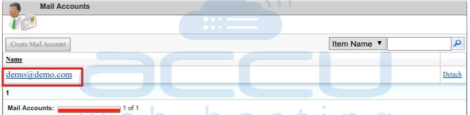 Email Account Selection