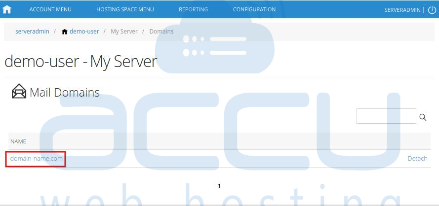 Mail Domain List
