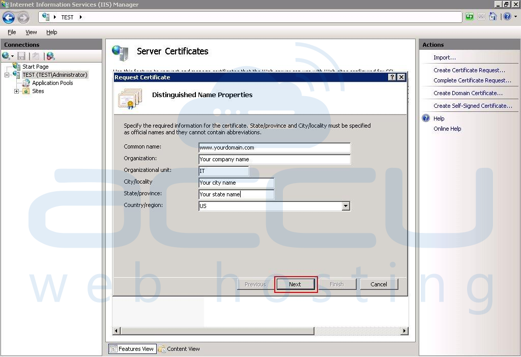 Generate csr for existing key