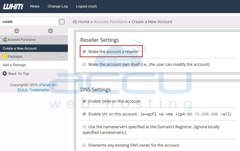 Make Account Reseller