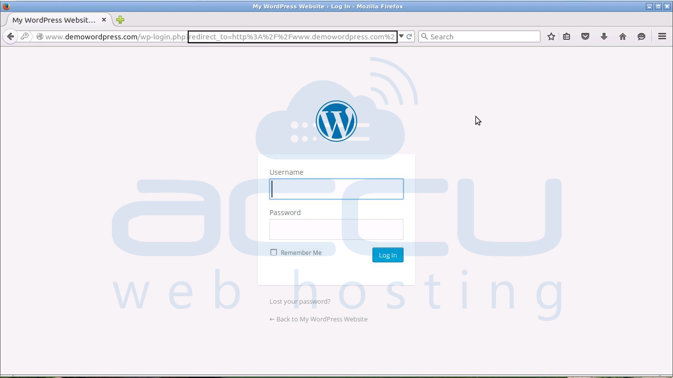 login with new password