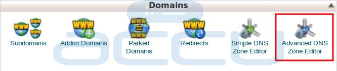 Select Advanced DNS Zone Editor to Manage DNS Records