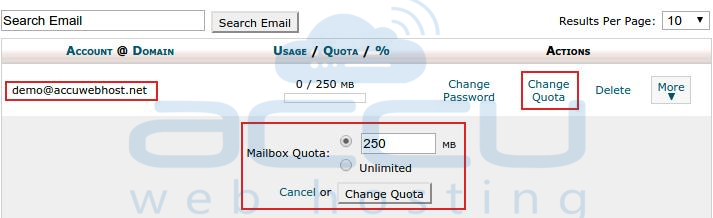 Change Quota