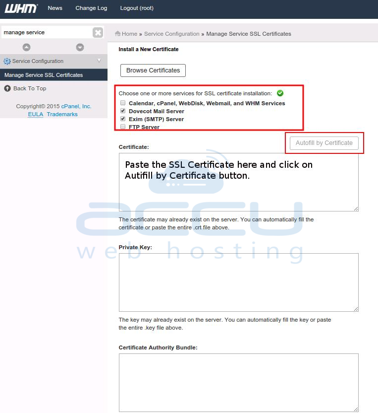 cpanel whm update ssl certificate