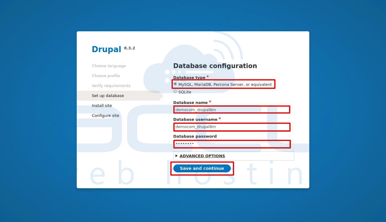 Drupal Database Details