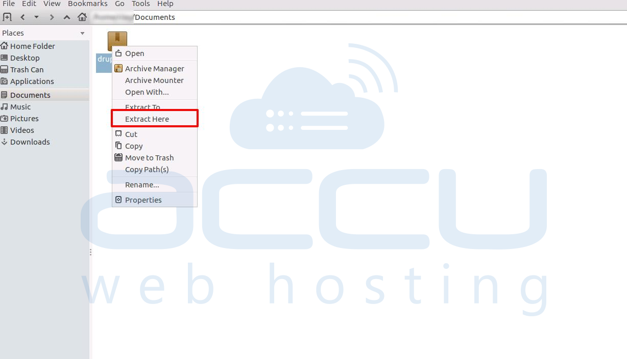 Extract Drupal Folder