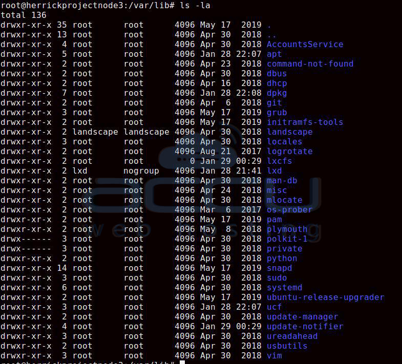 list hidden files linux