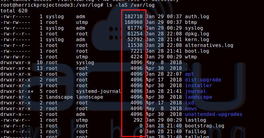 Linux Find All File Size