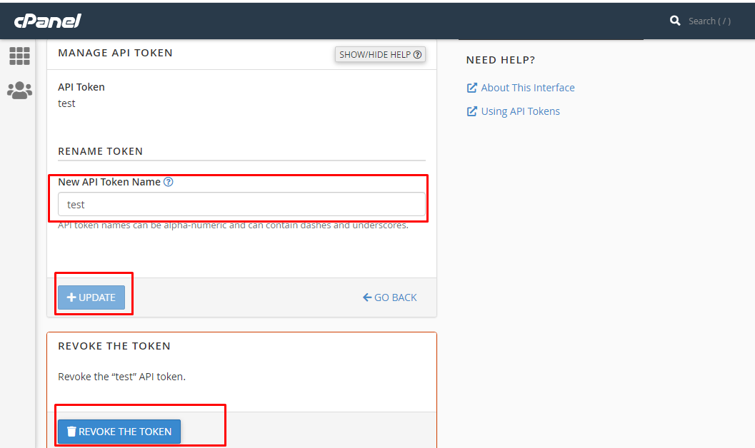 update revoke token