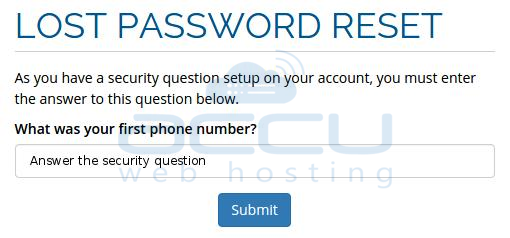 Security Question