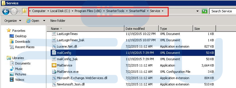 Mailconfig File