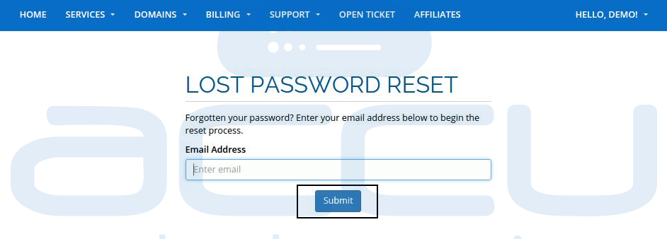 Lost Password Request