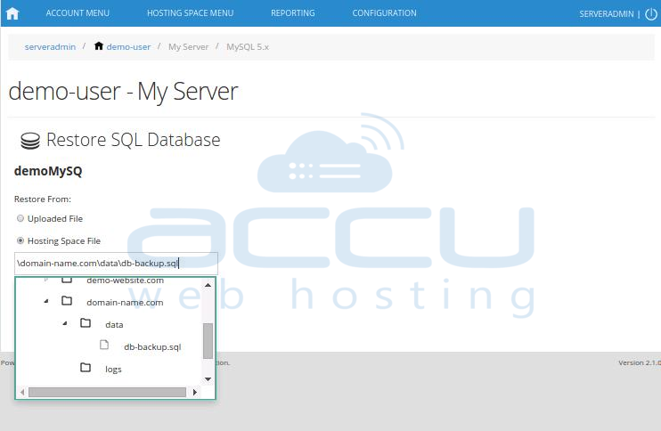 Hosting Space File