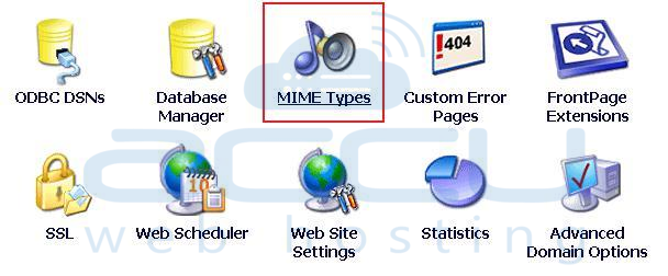 Select MIME Types Option