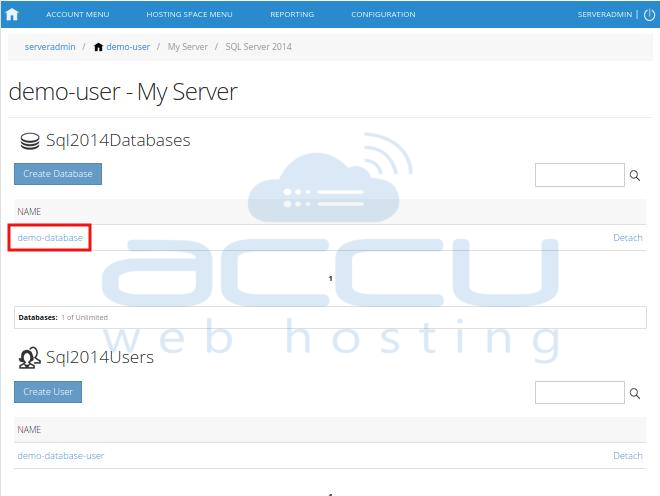 Select MS SQL Database
