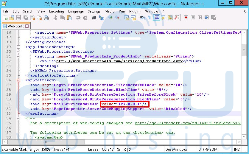 smartermail change to IPC