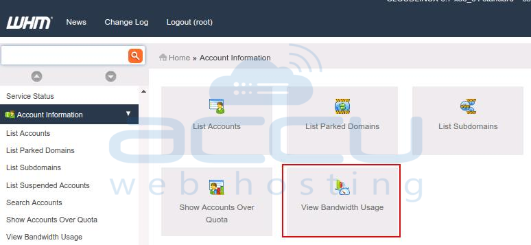 View Bandwidth Usage